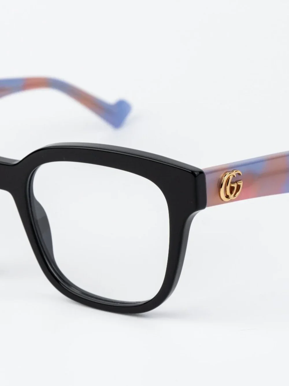 Gucci Women Eyeglasses Black Pink Havana Square GG0958O 016 NEW AUTHENTIC